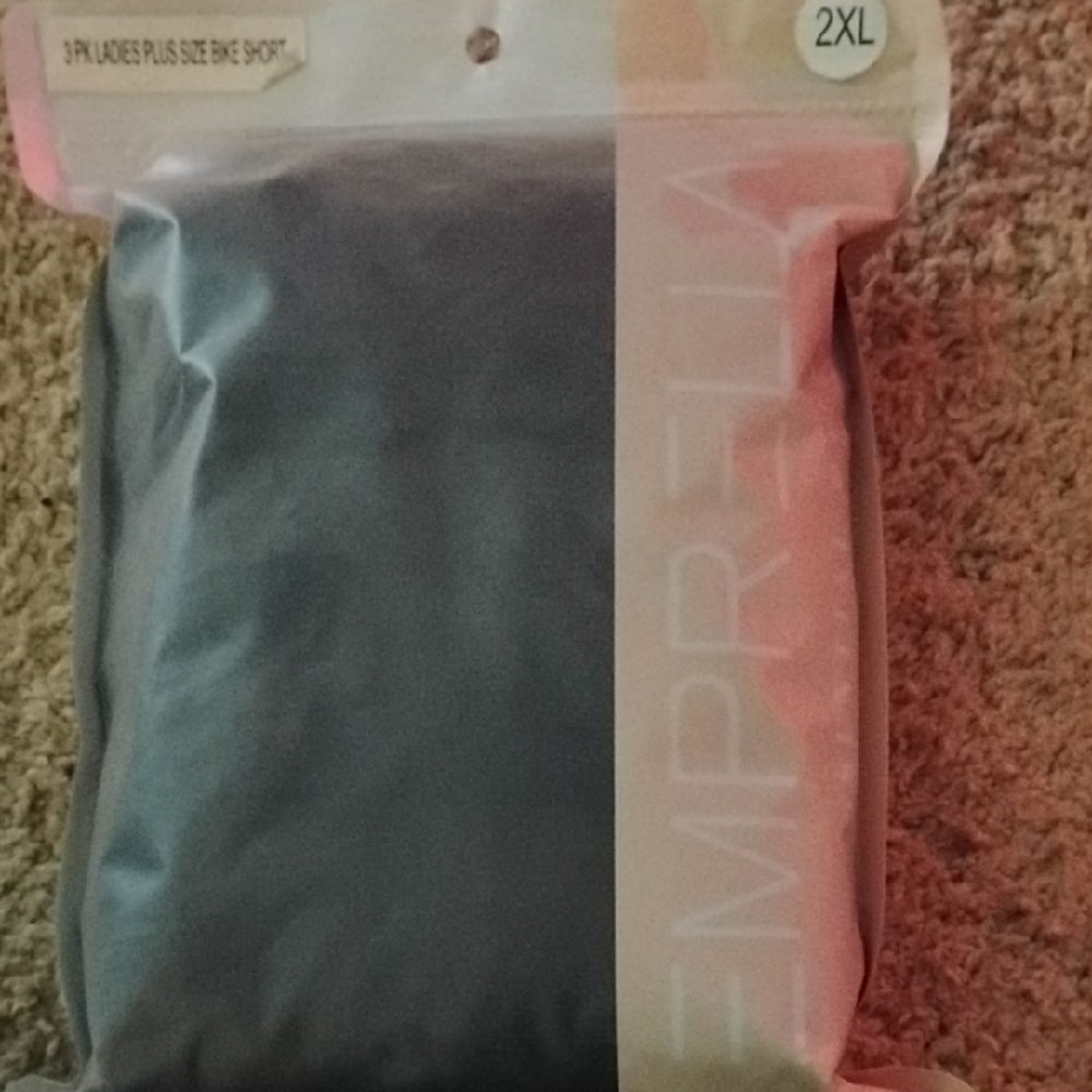 Women's Plus Size Bike Shorts - Black